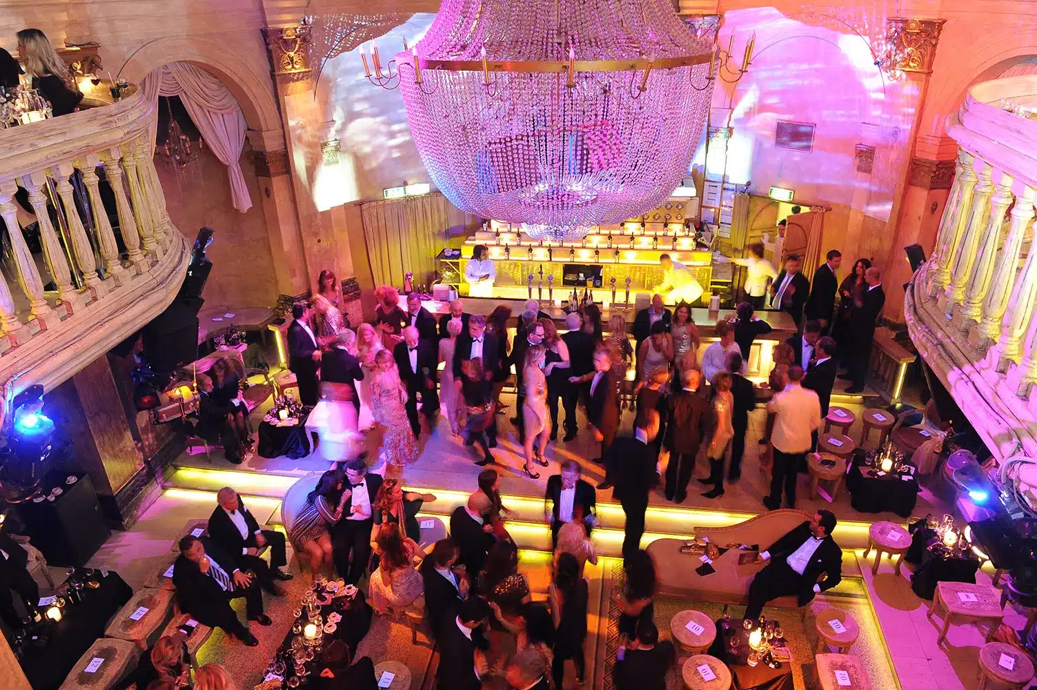 Sala principale del Gattopardo Milano allestita per un evento